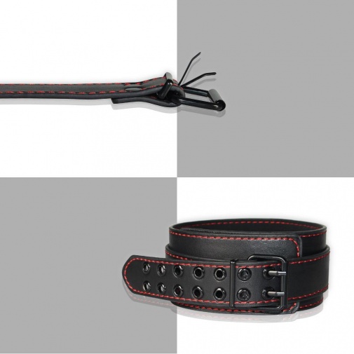 Lovetoy - Bondage Fetish Collar - Black photo