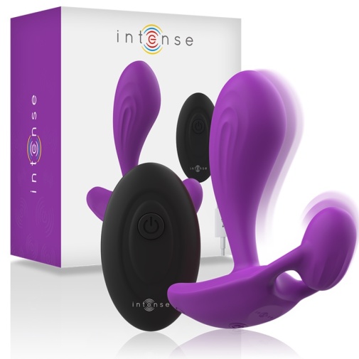 Intense - Shelly 親膚矽膠電動肛門遙控震動器 - 紫色 照片