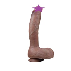 Lovetoy - 10.5'' 雙層白金矽膠仿真陽具 照片
