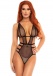 Leg Avenue - Fishnet Strappy Teddy - Black - L photo