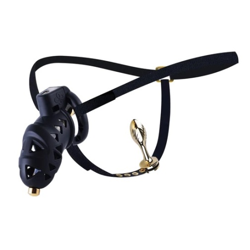 Sevanda - Rattlesnake Chastity Cage Pro Short - Black photo