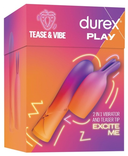 Durex - Vibe & Tease 杜蕾絲2合1震動器 - 粉紅色 照片