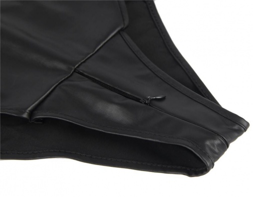Ohyeah - Open Bust Restraint Teddy - Black - M photo