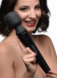 Wand Essentials - 24X Diamond Head Massager - Black photo