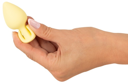 Cuties - Thick Mini Butt Plug - Yellow photo