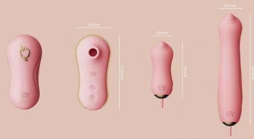 Zalo - Unicorn APP Massager Set - Strawberry Pink photo