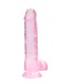 RealRock - 8" Realistic Dildo w Balls - Pink photo-3