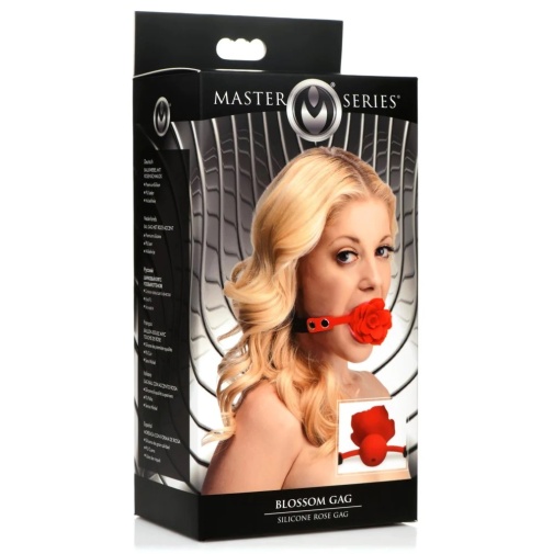 Master Series - Blossom Rose Gag - Red photo