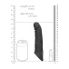 RealRock - Penis Sleeve 8" - Black photo-9