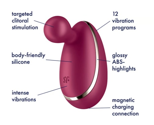 Satisfyer - Spot On 1 阴蒂刺激器 - 莓红色 照片