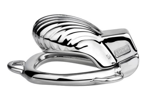 FAAK - Shell Chastity Cage 45mm - Silver photo
