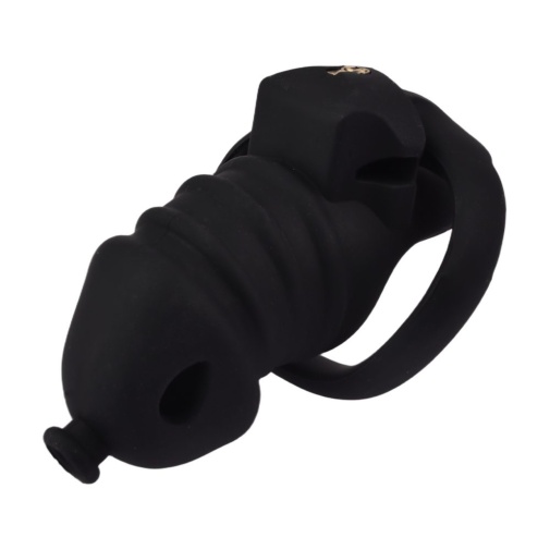 FAAK - Long Resin Chastity Cage - Black photo