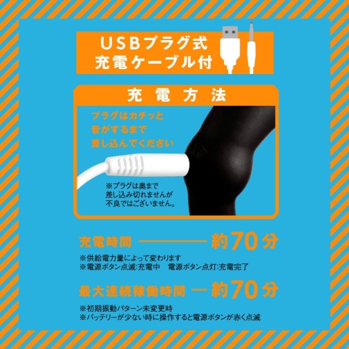 Pepee - 後庭震動器帶環 - 黑色 照片