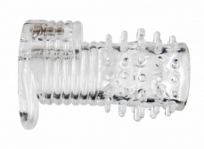Size Matters - Vibrating Textured Erection Sleeve - Clear photo