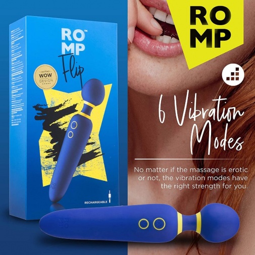 Romp - Flip 強力震動按摩棒 - 藍色 照片