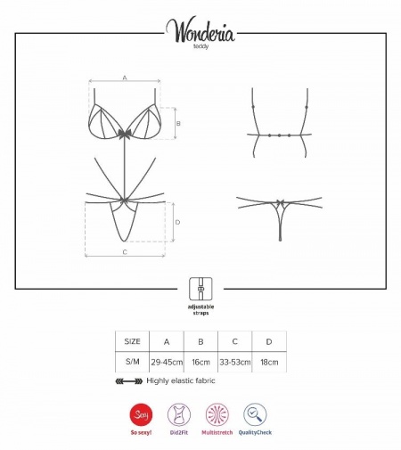 Obsessive - Wonderia Teddy - Black - S/M photo