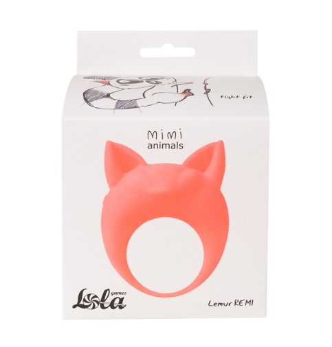 Lola Games - MiMi 狐猴形震動式陰莖環 - 橙色 照片