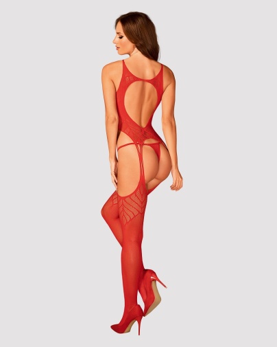 Obsessive - Bodystocking N122 - Red - XL/XXL photo
