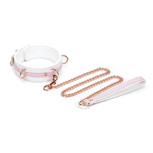 Liebe Seele - Fairy Goat Leather Collar - Pink photo