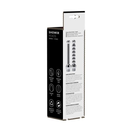 Prowler - Anal Shower Heads - Black/Silver photo