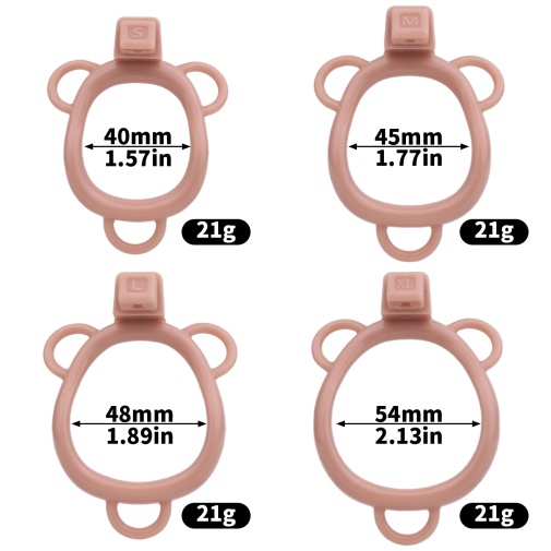 FAAK - Clitoris Chastity Cage w Belt & Plug - Skin photo