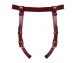 Liebe Seele - Deluxe Leather Strap-On Harness - Wine Red photo-2