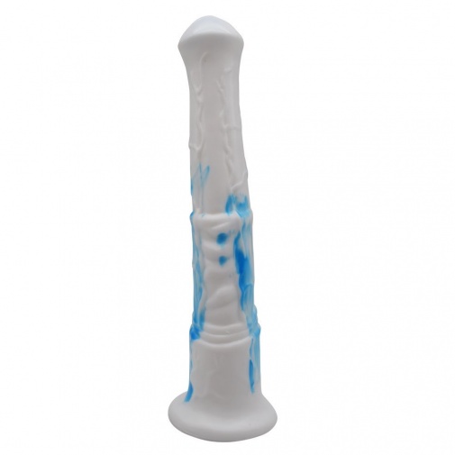 FAAK - Horse Long Dildo - White/Blue photo