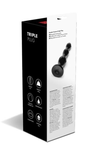 Prowler - Triple Anal Plug - Black photo