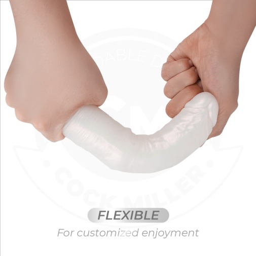 Cock Miller - 19.5cm 可遙控 發光震動假陽具 - 珍珠色 照片