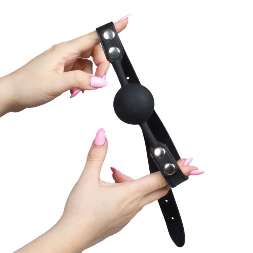 Secret Play - Silicone Ball Gag - Black photo