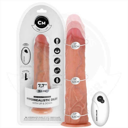 Cock Miller - 19.5cm 可遙控 仿真抽插假陽具 - 肉色 照片