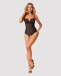 Obsessive - Serena Love Crotchless Teddy - Black - XL/XXL photo-3