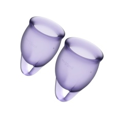 Satisfyer - 自信感覺月經杯 - 淡紫色 照片