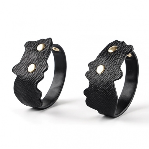 MT - Cat Leather Ankle Cuffs - Black photo