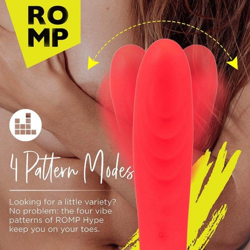 Romp - Hype G点纹路刺激按摩棒 - 橙色 照片