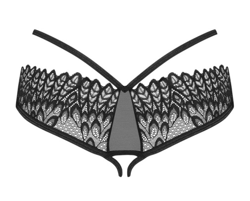 Obsessive - Donarella Crotchless Panties - Black - XL/XXL photo