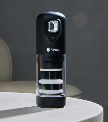 SVibe - Ikon Spark 轉動抽插電動自慰器 - 黑色 照片