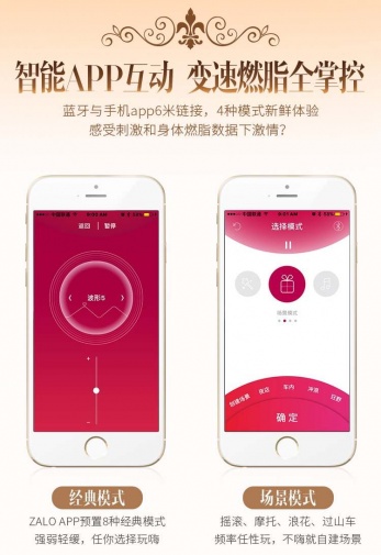 Zalo - Fanfan可實體搖控 & APP控制情侶套裝振動器 - 粉紅色 照片