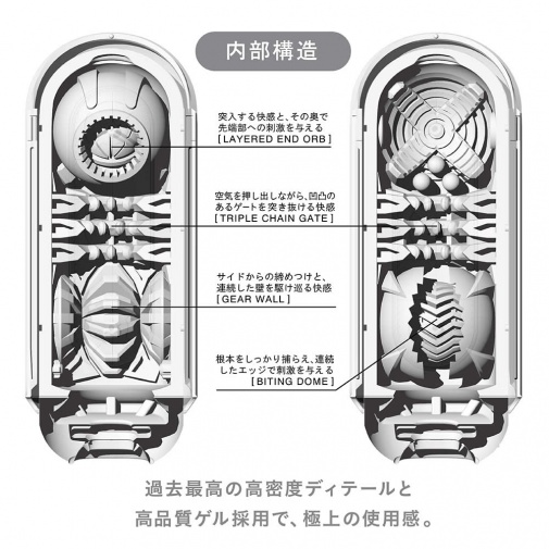 Tenga - Flip Zero 飛機杯 - 白色 照片