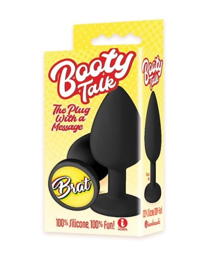 Icon Brands - Booty Talk 淘氣鬼後庭塞 - 黑色 照片