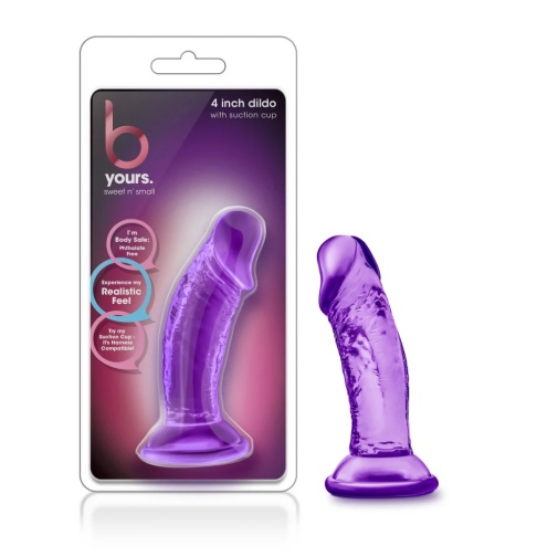 B Yours - Sweet 初學者吸盤假陽具 10cm - 紫色 照片