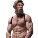 Fetish Submissive - Back Chest Male Harness - Black photo-3