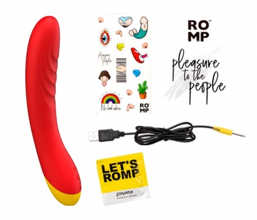 Romp - Hype G点纹路刺激按摩棒 - 橙色 照片