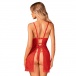 Obsessive - Claussica Babydoll & Thong - Red - M/L photo-2