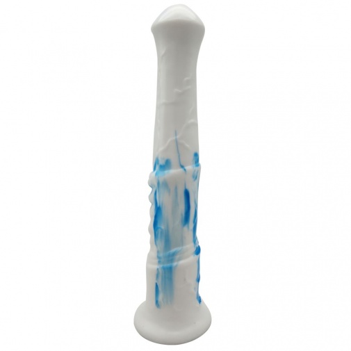 FAAK - Horse Long Dildo - White/Blue photo