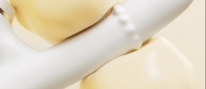 Erocome - 罗盘座 钢珠滑动震动棒 - 白色 照片