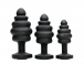 Mistress - Heart Gem Silicone Anal Plug Set - Black photo