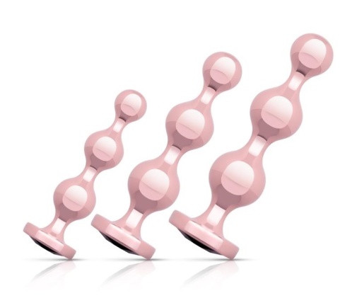 Rosy Gold - Metal Butt Plug 3 pcs photo