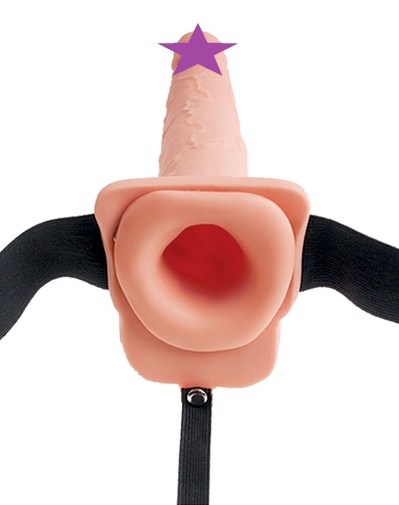 Fetish Fantasy - 7.5" 寸穿戴式空心仿射精假陽具 照片