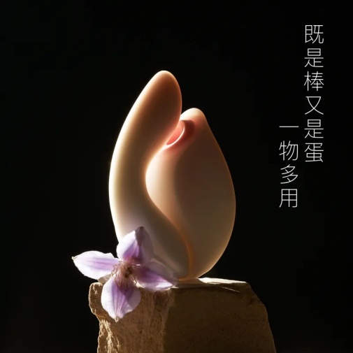 Floon - 1+1 Pleasure Combo Vibrator Set - Peachy photo